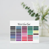 Winterkleurenkaart Briefkaart (Staand voorkant)