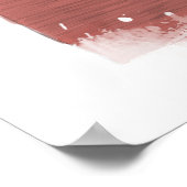 Winterkoala (rood) poster (Hoek)