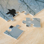 Winterkoeien in sneeuw legpuzzel (Zijkant)