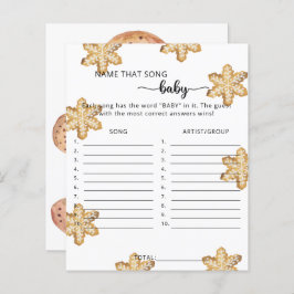 Winterkoekjes - noem dat nummer Baby shower Game
