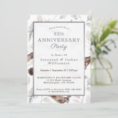 Winterkonijn Acorns Grassen Festive Jubileum Kaart (Staand voorkant)