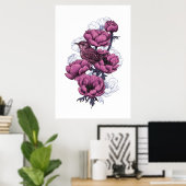 Winterkoning-boeket Poster (Thuiskantoor)