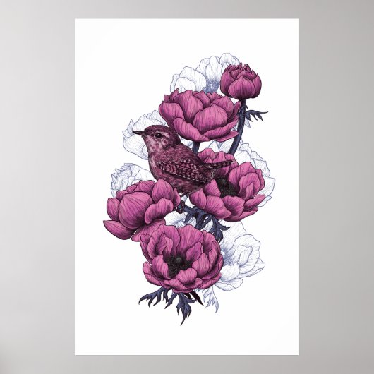 Winterkoning-boeket Poster (Voorkant)