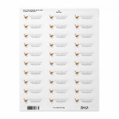 Winterkoning Retouradreslabels – Gepersonaliseerde Etiket (Full Sheet)