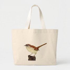 Winterkoninkje Grote Tote Bag