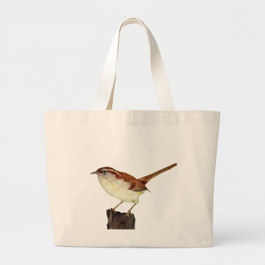 Winterkoninkje Grote Tote Bag (Voorkant)