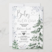 Winterkoude Baby shower Kaart (Voorkant)