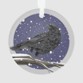 Winterkraai Ornament (achterkant)