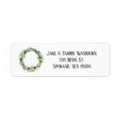 Winterkrans aangepaste Adresetiketten Etiket (Voorkant)
