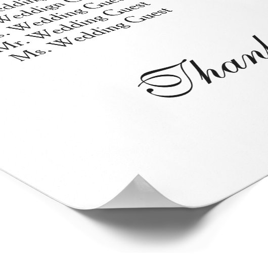 Winterkrans Feestdagen Bruiloft Zitkaarten Poster (Hoek)