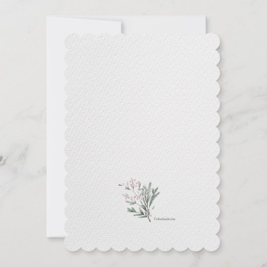 Winterkrans Religieuze uitnodiging (Achterkant)