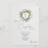 Winterkrans Religieuze uitnodiging (Voorkant / Achterkant)