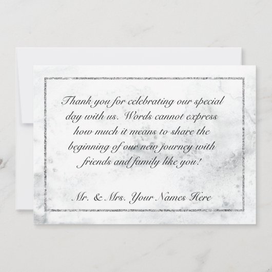 Winterkrans & Rode Kardinaal Bruiloft Bedankkaart (Achterkant)