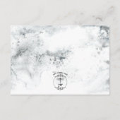 Winterkrans & Rode Kardinaal Details Bruiloft Informatiekaartje (Achterkant)