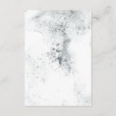 Winterkrans & Rode Kardinaal Details Bruiloft Informatiekaartje (Achterkant)