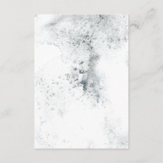 Winterkrans & Rode Kardinaal Details Bruiloft Informatiekaartje (Achterkant)