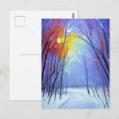  winterkunst briefkaart (Voorkant / Achterkant)