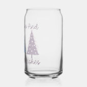 Winterkussen en sneeuwvlok wensen blikvorm glas (Links)