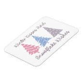 Winterkussen en sneeuwvlok wensen magneet (Linkerzijde)