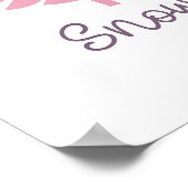 Winterkussen en sneeuwvlok wensen poster (Hoek)