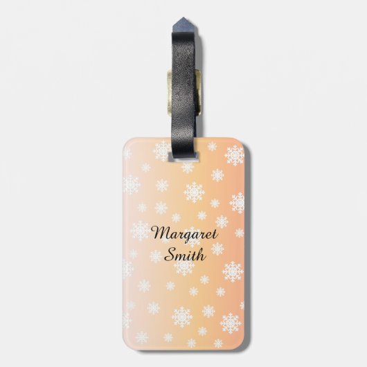 Winterlabradors Bagagelabel (Achterkant verticaal)