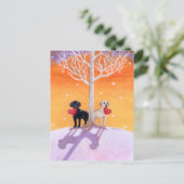 Winterlabradors Briefkaart (Staand voorkant)