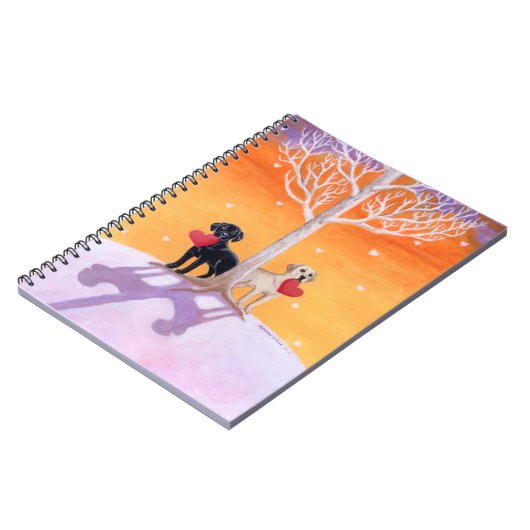 Winterlabradors Notitieboek (Linkerzijde)