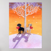Winterlabradors Poster (Voorkant)