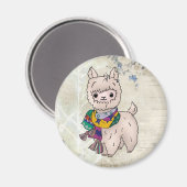 Winterlama Magneet (Voorkant / Achterkant)