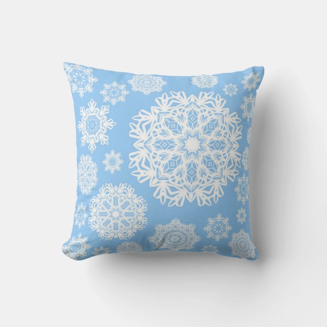 Winterland Blue Pillow Kussen (Voorkant)
