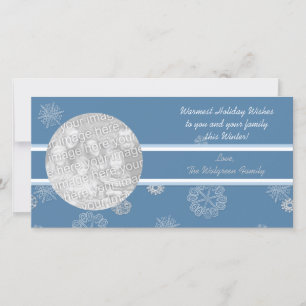 Winterland Holiday-fotokaarten Feestdagenkaart