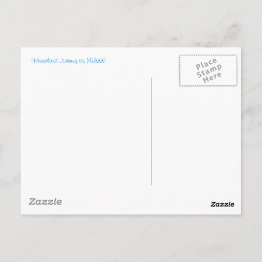 Winterland Journey Briefkaart (Achterkant)