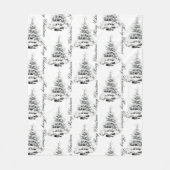 WINTERLAND kerstdeken Fleece Deken (Voorkant)