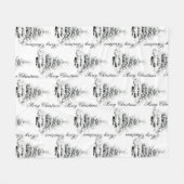 WINTERLAND kerstdeken Fleece Deken (Voorkant (Horizontaal))