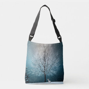 Winterland met konijn crossbody tas