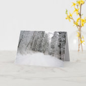 winterland wenskaart kaart (Gele Bloem)