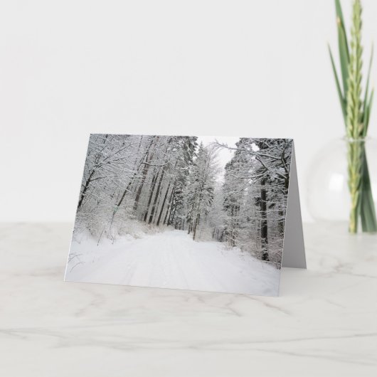 winterland wenskaart kaart (Voorkant)