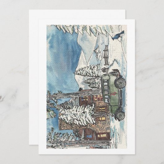 Winterlandhuis Kaart (Voorkant / Achterkant)