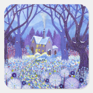Winterlands 2012 vierkante sticker
