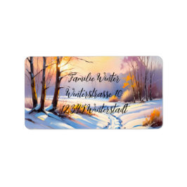 Winterlandschaft im Morgenlicht | Etiket