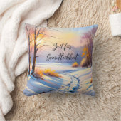 Winterlandschaft im Morgenlicht | Kussen (Deken)