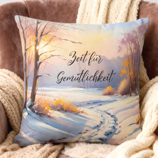 Winterlandschaft im Morgenlicht | Kussen