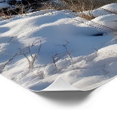 Winterlandschaft mit Bergsee Perfect Poster (Hoek)