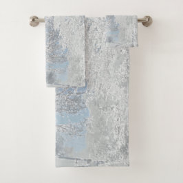 Winterlandschaft Schnee Baum Schneeflocken Bad Handdoek