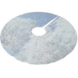 Winterlandschaft Schnee Eis Baum Schneeflocken Kerstboom Rok