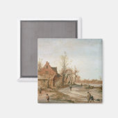 Winterlandschap, 1623 magneet (Voorkant / Achterkant)