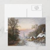 Winterlandschap, 1869 briefkaart (Voorkant / Achterkant)