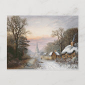 Winterlandschap, 1869 briefkaart (Voorkant)