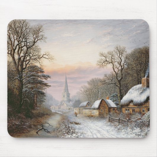 Winterlandschap, 1869 muismat (Voorkant)