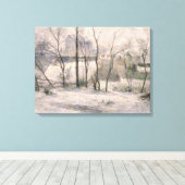 Winterlandschap, 1879 canvas afdruk (Insitu (Houten vloer))